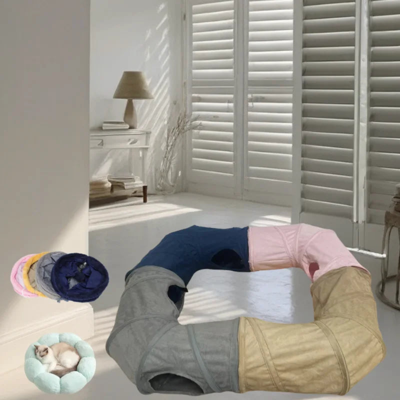 Collapsible tunnel