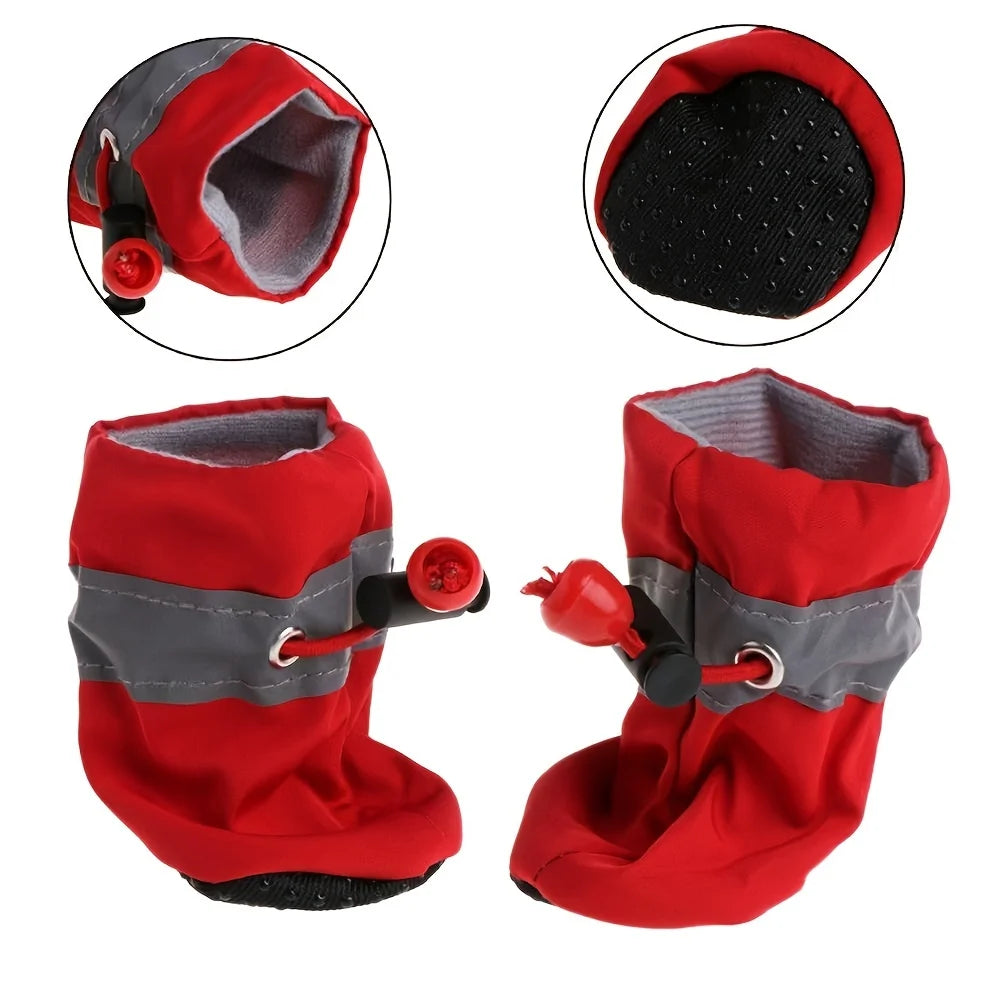 Water-resistant dog shoes