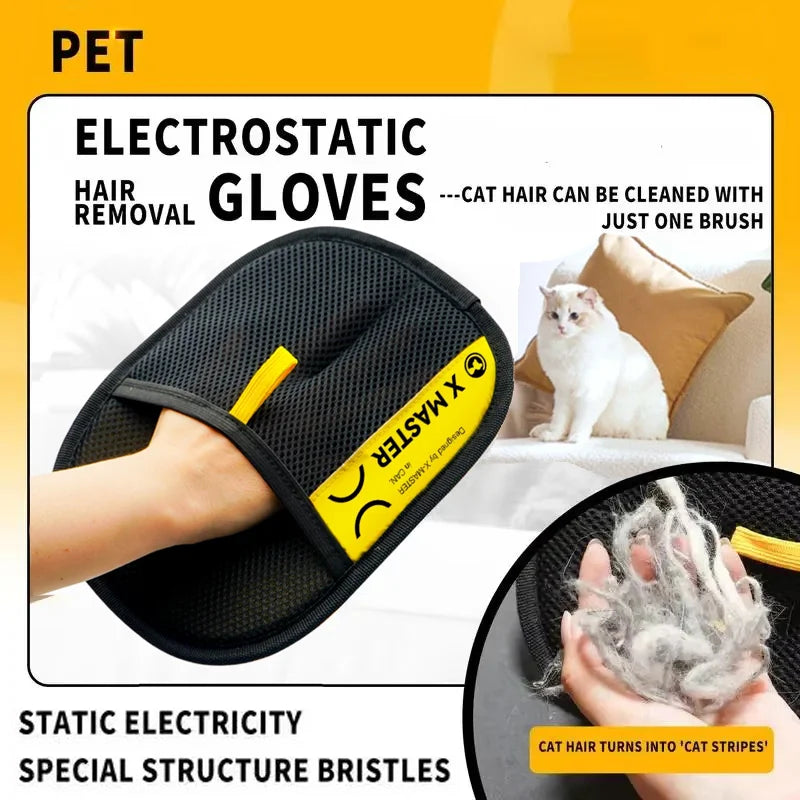 Hair remover gloves
