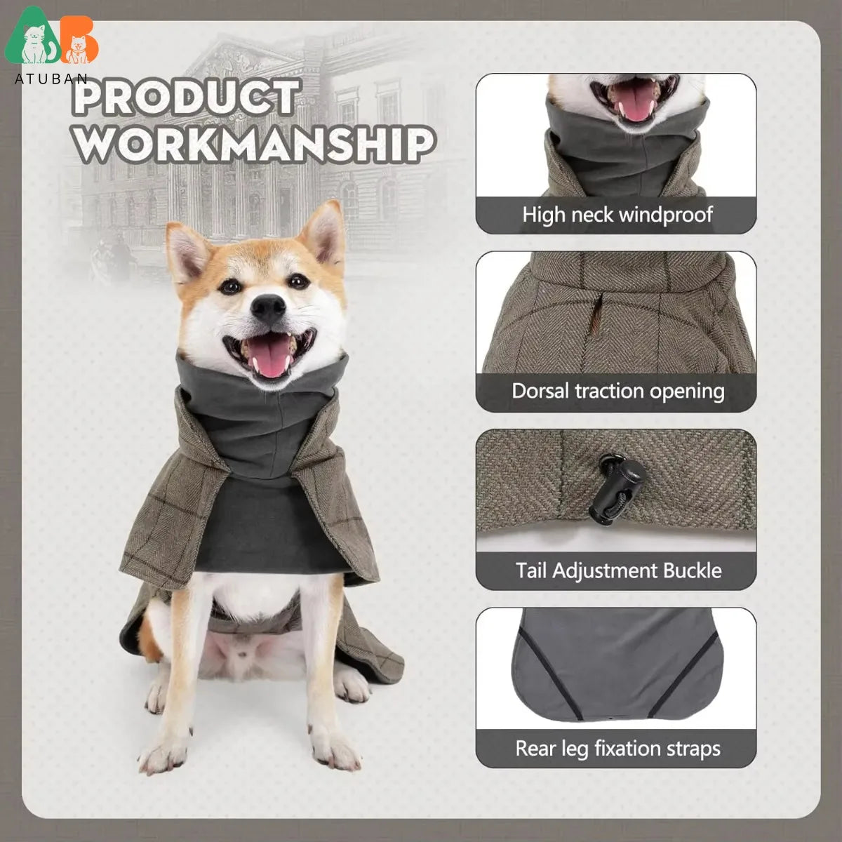 Warm dog coat