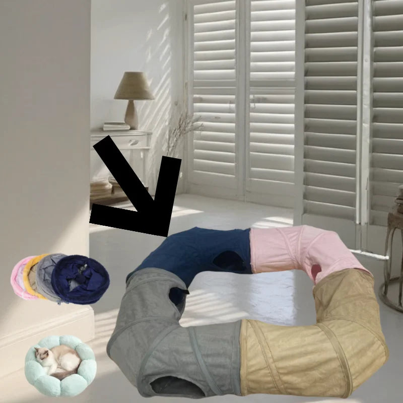 Collapsible tunnel