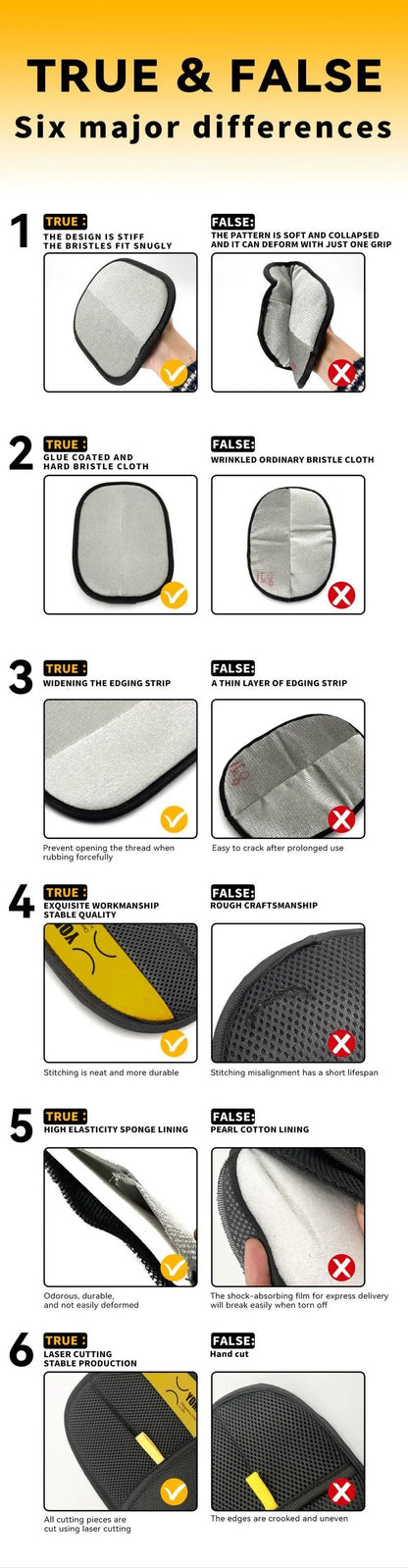 Hair remover gloves