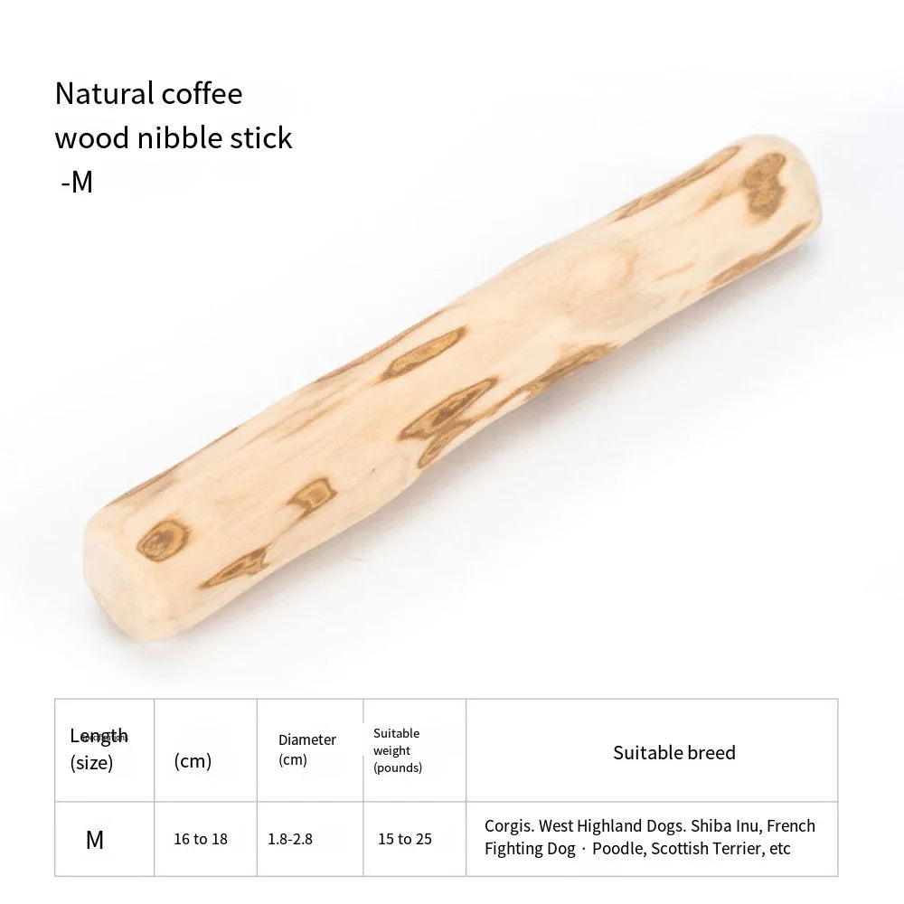 Wooden dog chew toy