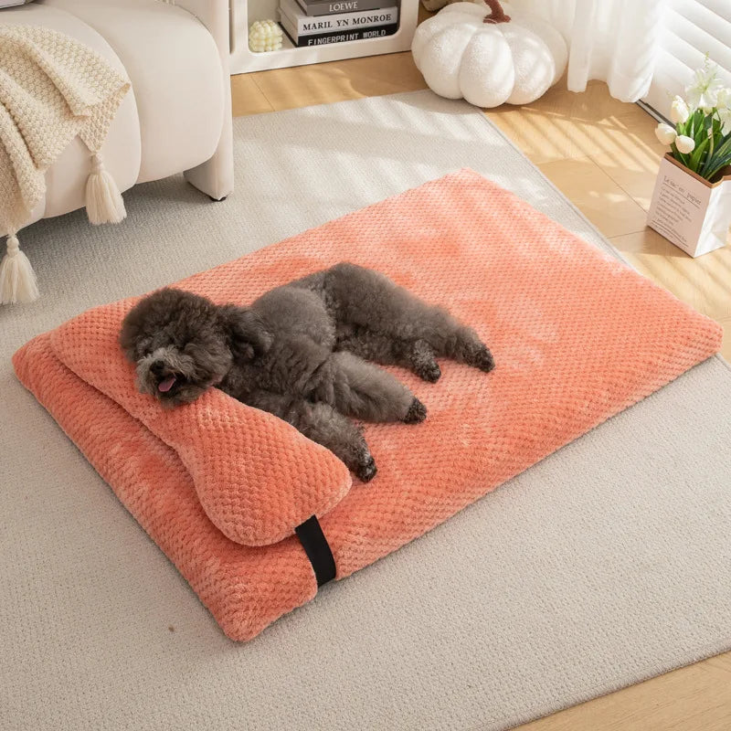 Warm calming dog bed