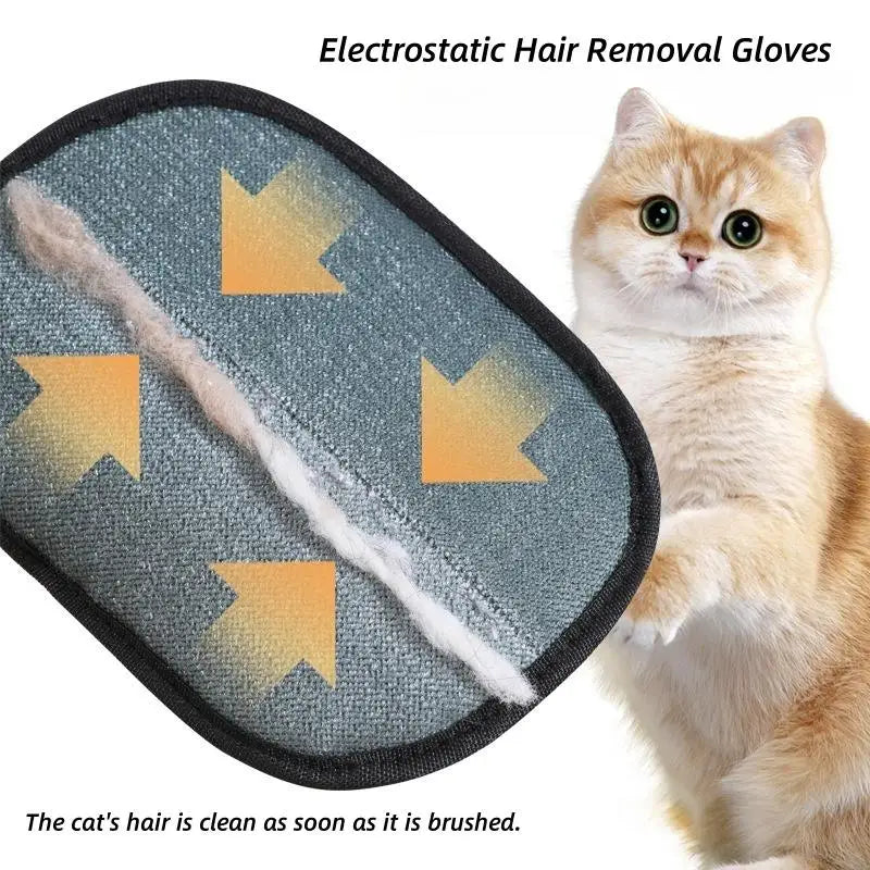 Hair remover gloves