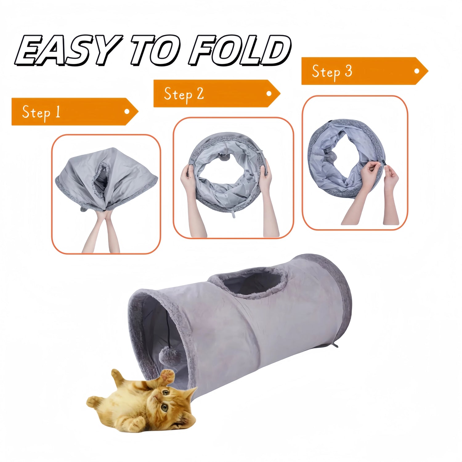 Collapsible tunnel