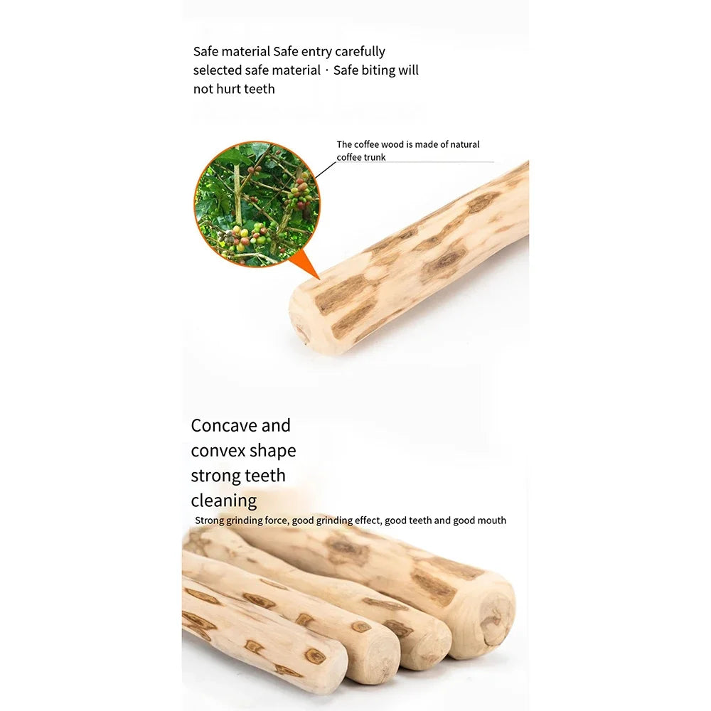 Wooden dog chew toy