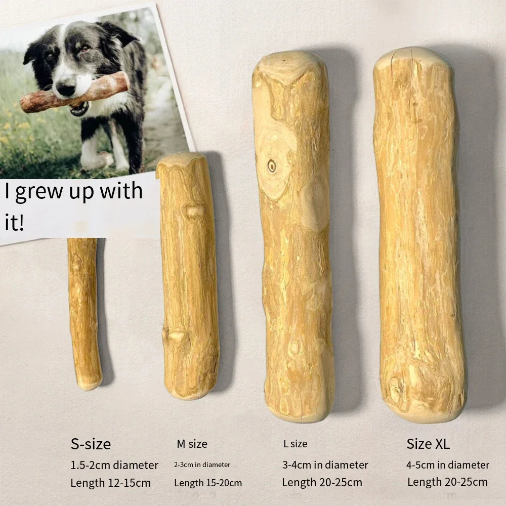 Wooden dog chew toy