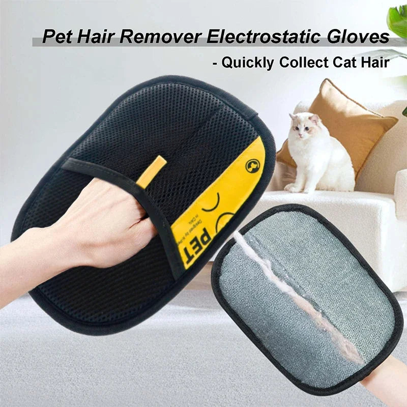 Hair remover gloves