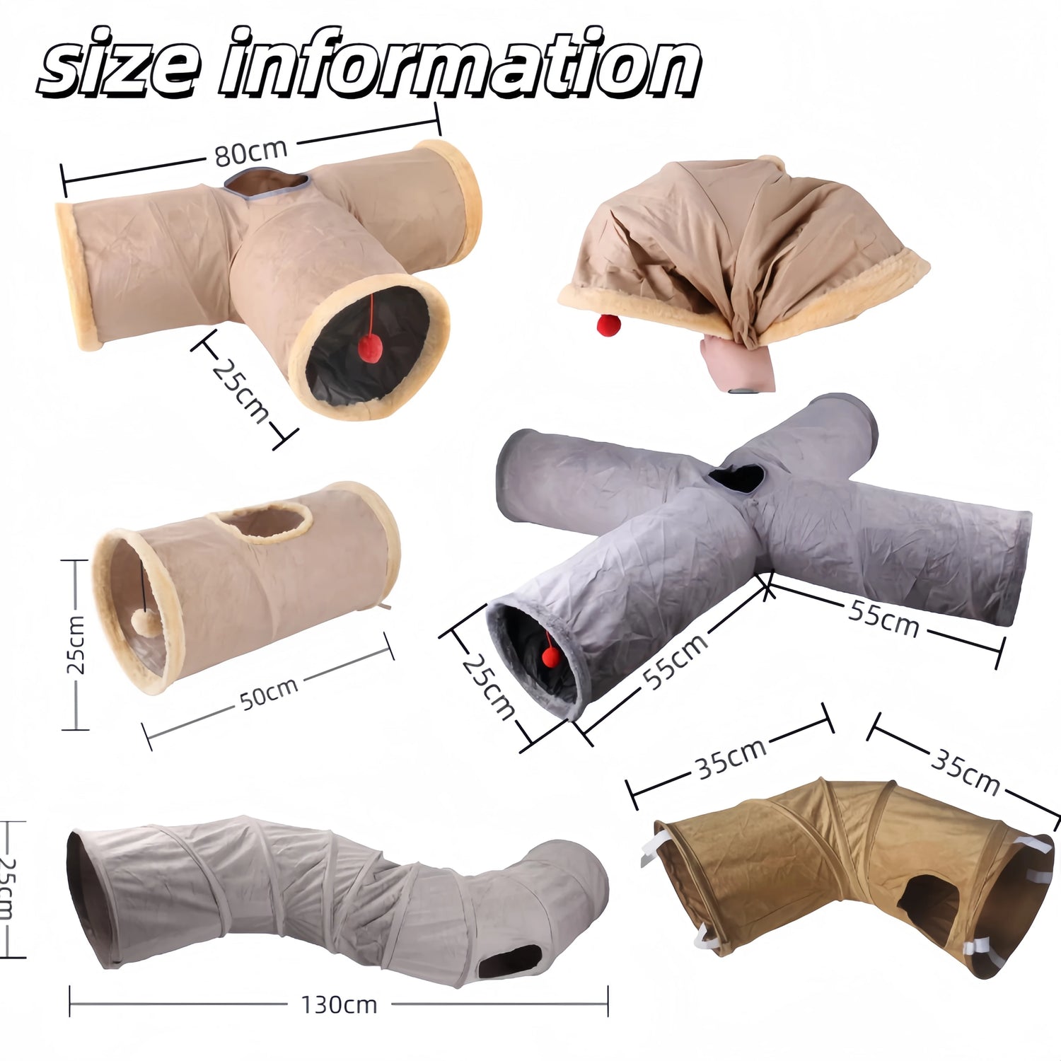 Collapsible tunnel