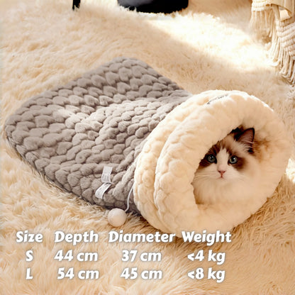 Enclosed cat bed